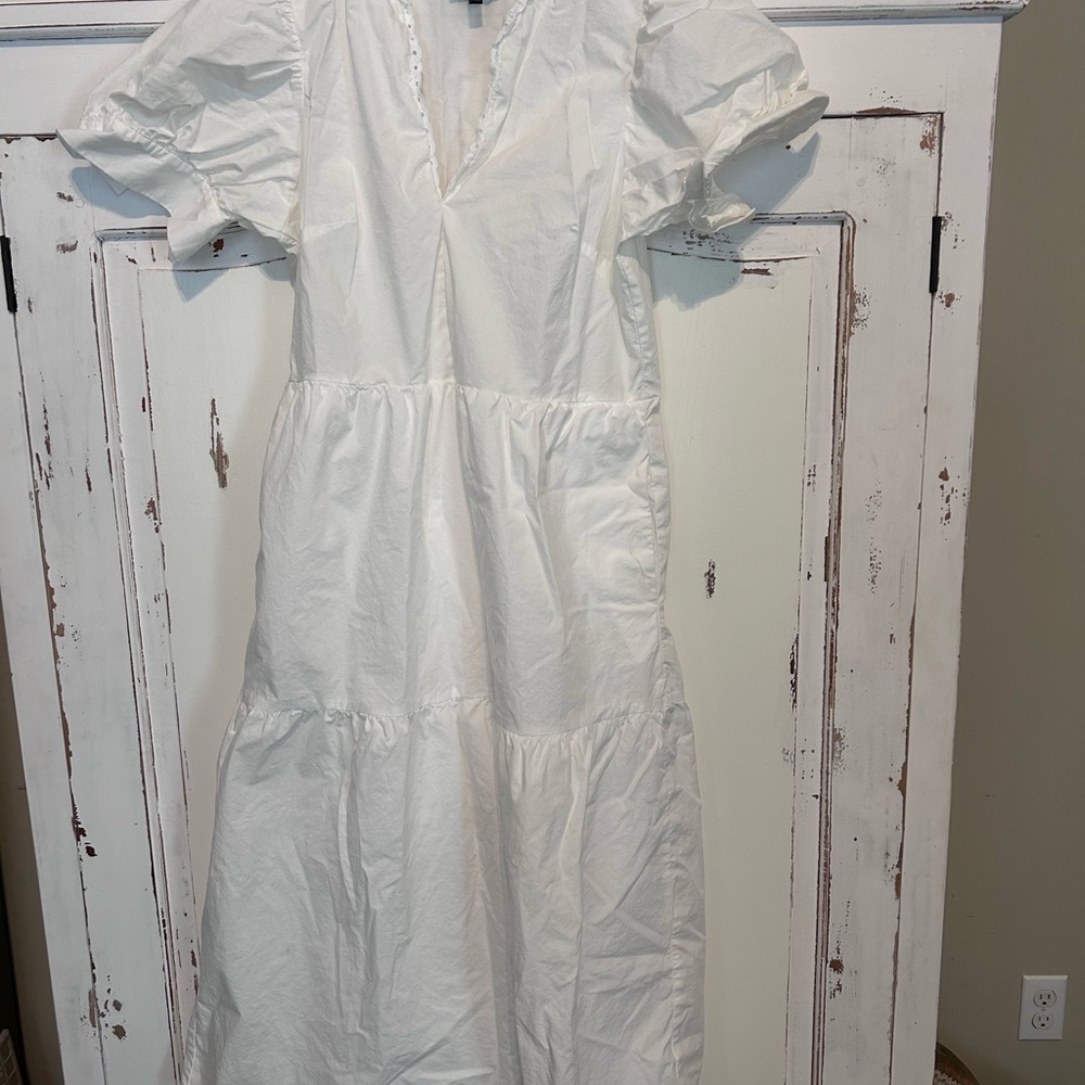Who What Wear Ivory Midi Dress